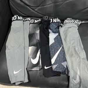 Nike youth XS boys Pro Dri-Fit Compression Tight Fit Full &Capri (half) Lot of 5